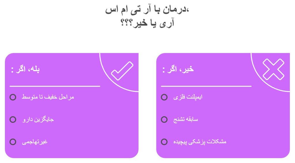 افراد مناسب و نامناسب برای درمان آلزایمر با rTMS